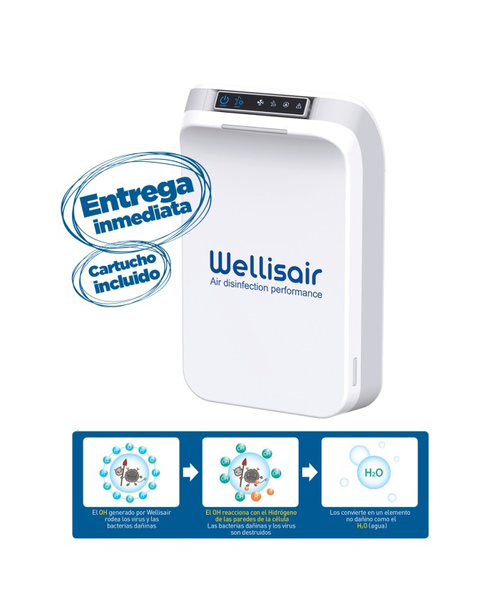 WELLISAIR Unidad de Desinfección y Purificación del Aire