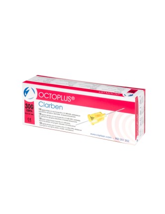 Aguja Octoplus 30G corta 0,3 x 21 mm. (100 uds.)