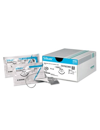 SILKAM Sutura NO Absorb. Seda  (1 ud.)