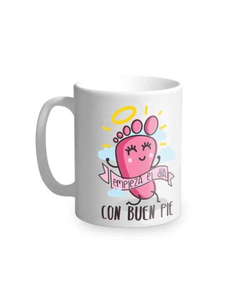 Taza Podoservice "Empieza el día con buen pie"