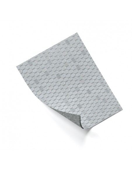FLEX HEXAGON Plata 2 mm. 100x75 cm.