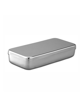 Caja para instrumental inox 200x90x50 mm.