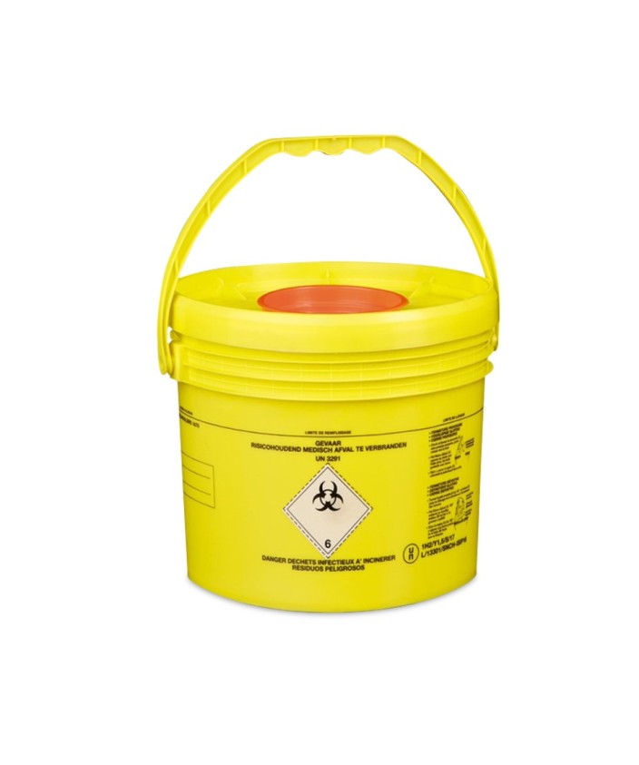 Contenedor de seguridad para desechar agujas - 4 litros