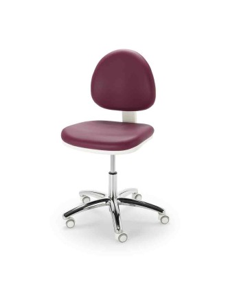 Taburete ergonómico COSMOS con base inox NAMROL