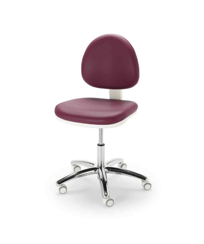 Taburete ergonómico COSMOS con base inox NAMROL