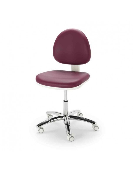 Taburete ergonómico COSMOS con base inox NAMROL
