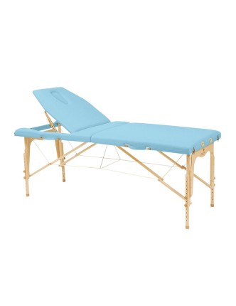 Camilla plegable regulable madera natural