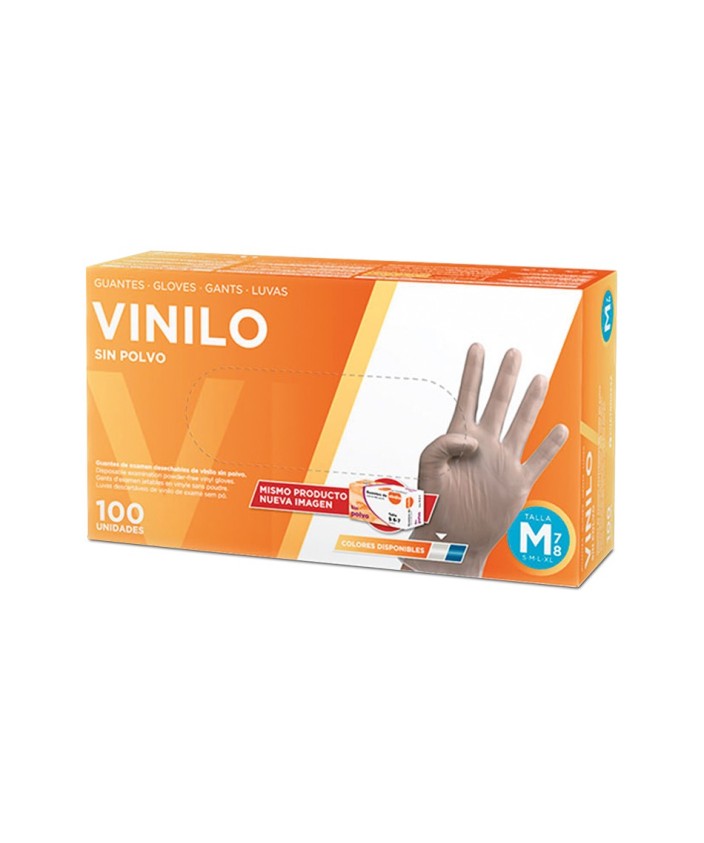 GUANTES de Vinilo Sin Polvo (caja 100 u.) 4G
