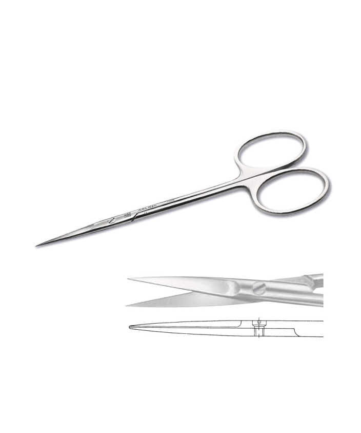 Tijera para irictomia Recta 115 mm. Aesculap (BC106R)