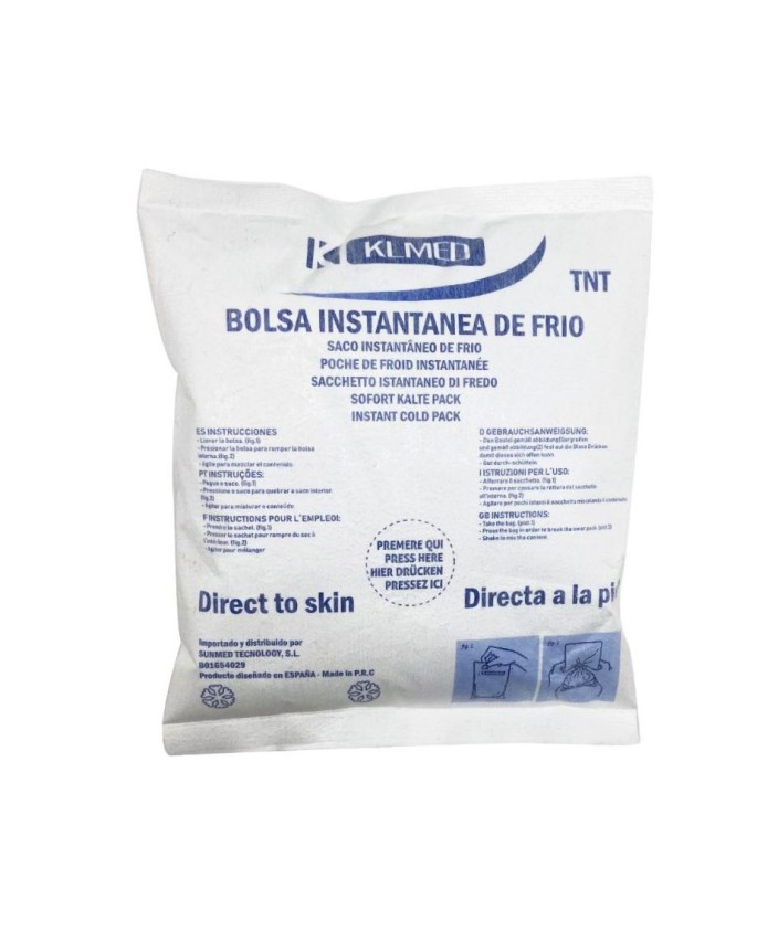 Bolsa instantánea de frio de TNT 14,5x17,5cm