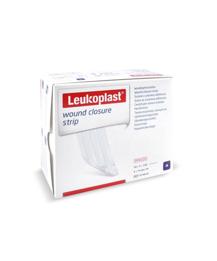 LEUKOPLAST Sutura cutánea 6 mm x 75 mm (150 strips)