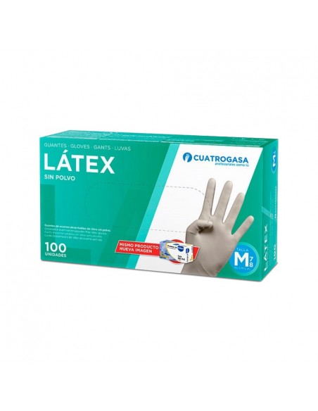 GUANTES Látex Sin Polvo (100 uds.) 4G