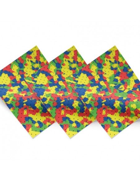 3 x 2 COMBINACION PODOTIL Multicolor PERFORADO ( 2x3 mm + 1x2mm)