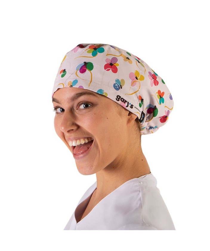 Gorro microfibra con goma Flor Arcoiris