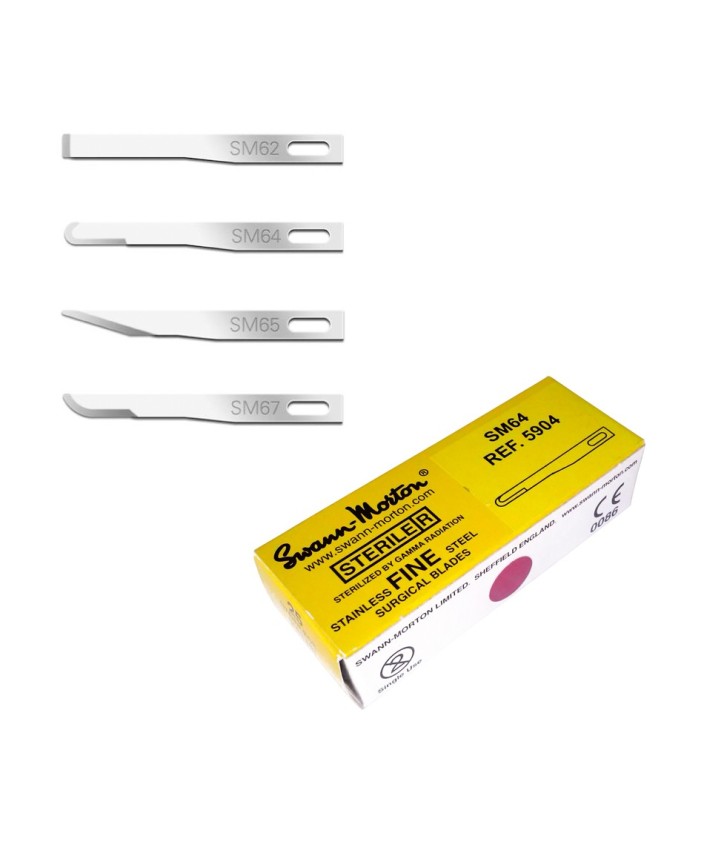 Mini hojas Bisturí Swann Morton (Caja 25 uds.)