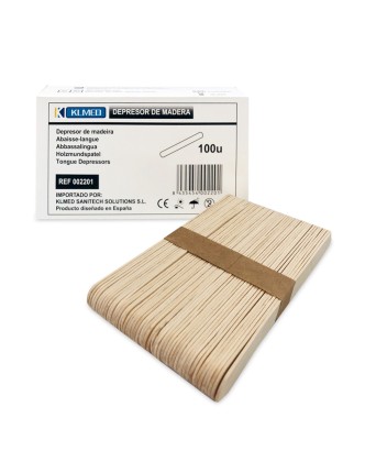 Depresor madera no estéril 100 uds
