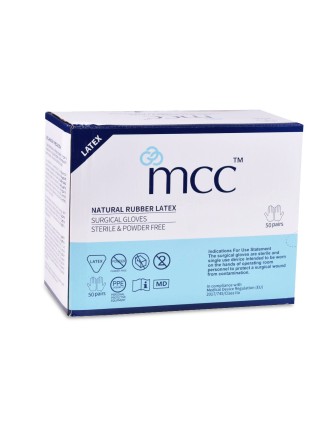 Guante de cirugía estéril MCC Látex S/P 50 Pares