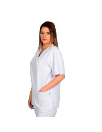 Casaca Unisex microfibra Nerea Blanco