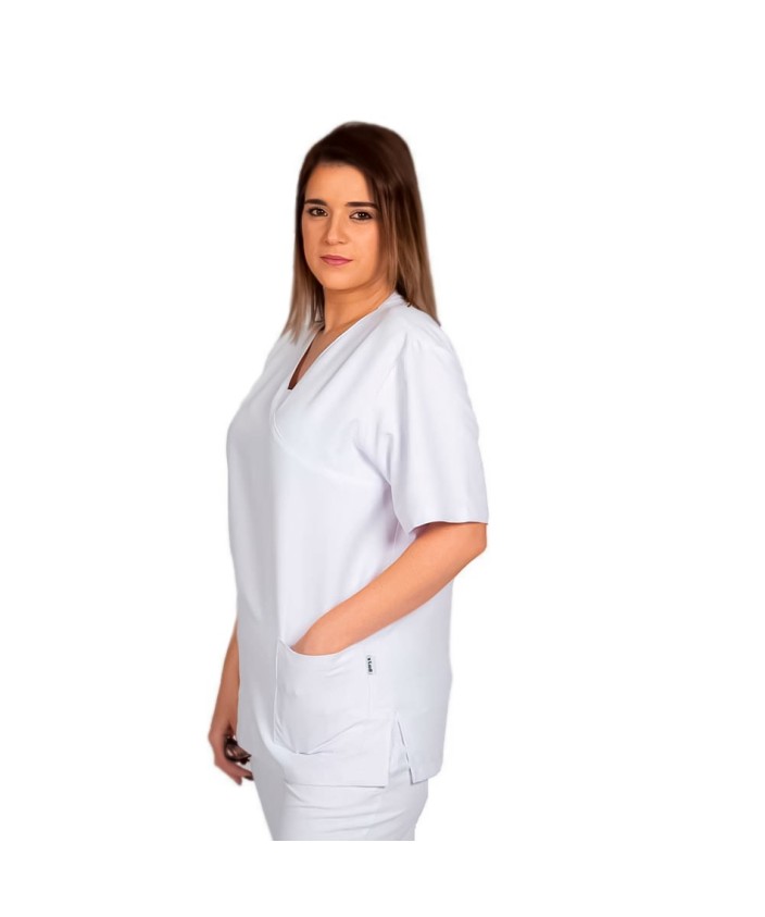 Casaca Unisex microfibra Nerea Blanco