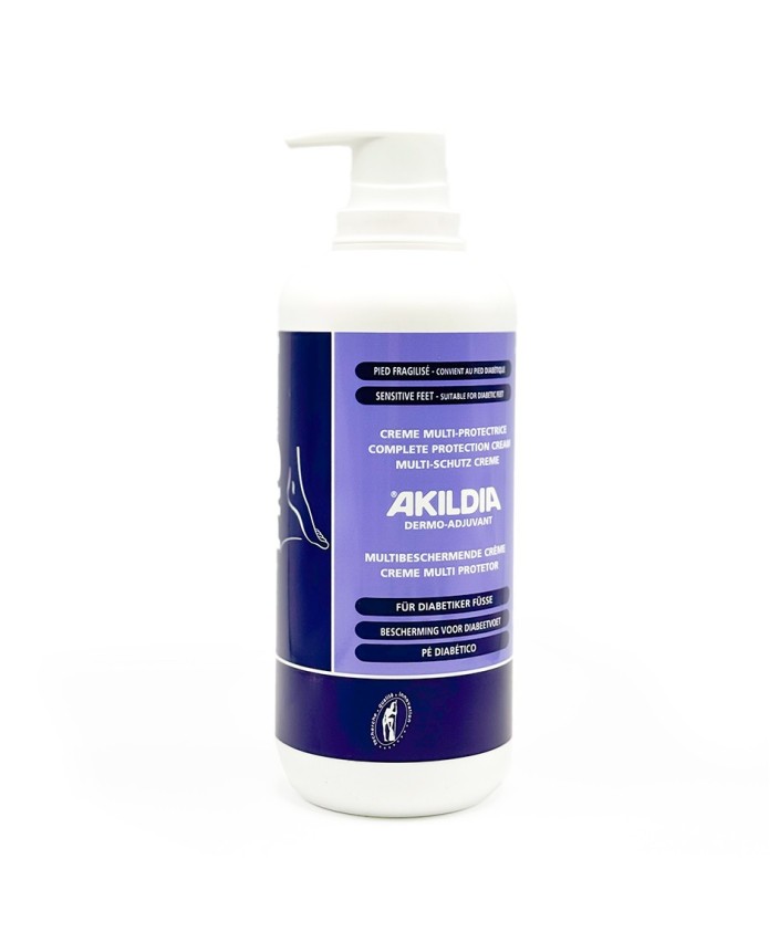 Akildia Crema Multi-protectora Pies diabéticos 500 ml.