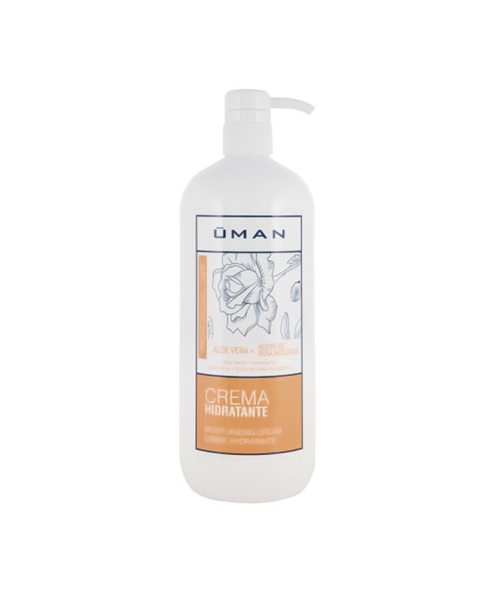 Crema Hidratante Aloe Vera y Rosa Mosqueta 1 l.