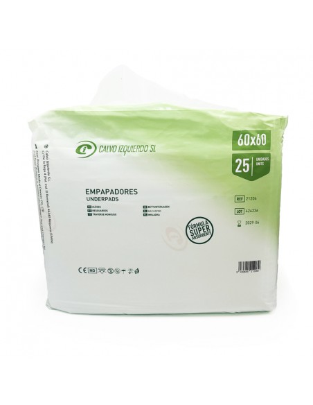 Empapadores 60x60 cm (25 uds.) | Desechables clínicos