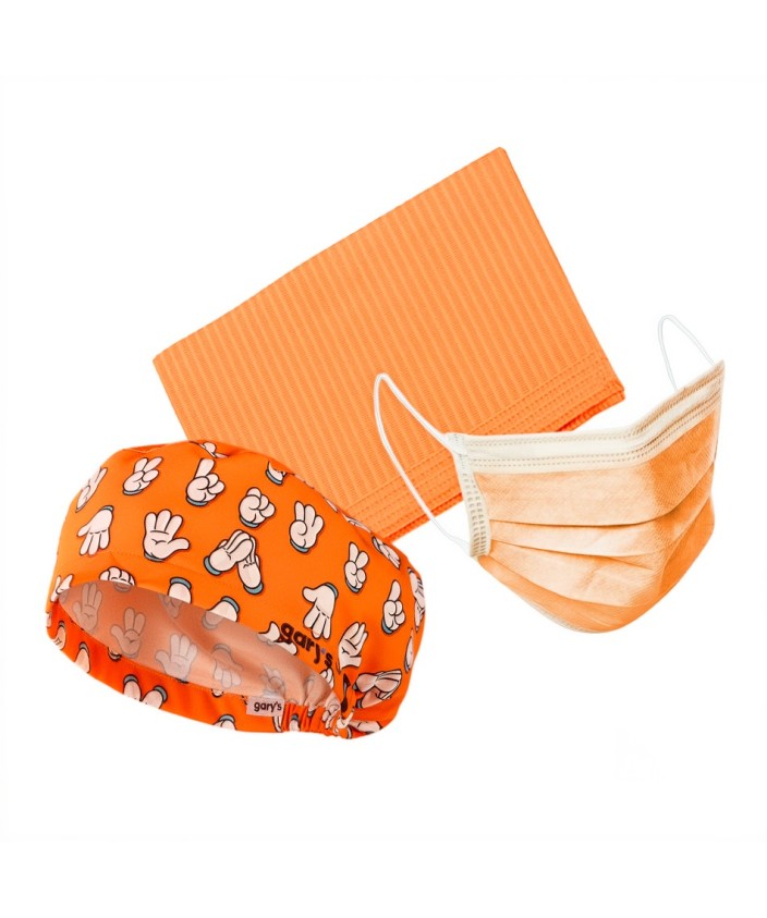 Pack Halloween Todo al Naranja ( Talla + mascarilla + gorro)