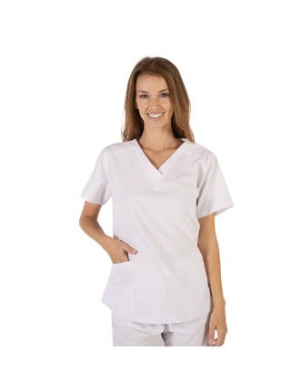 Casaca Mujer Rosalia Microfibra Blanca – Vestuario Sanitario Profesional | Podoservice