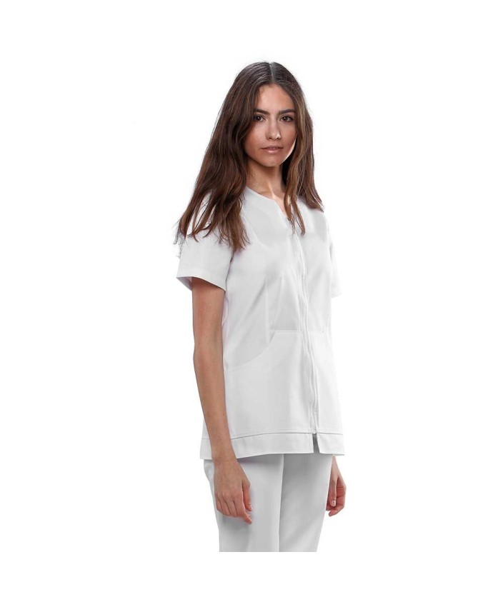 Chaqueta Mujer con cremallera Blanco
