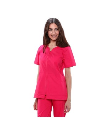 Chaqueta Mujer con cremallera Fucsia