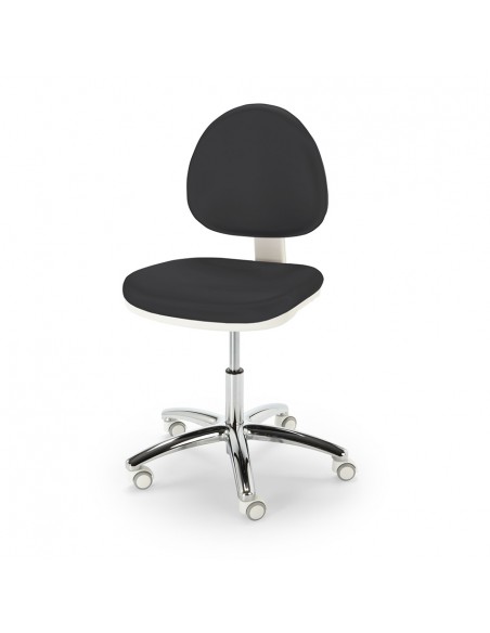 Taburete ergonómico COSMOS con base inox NAMROL