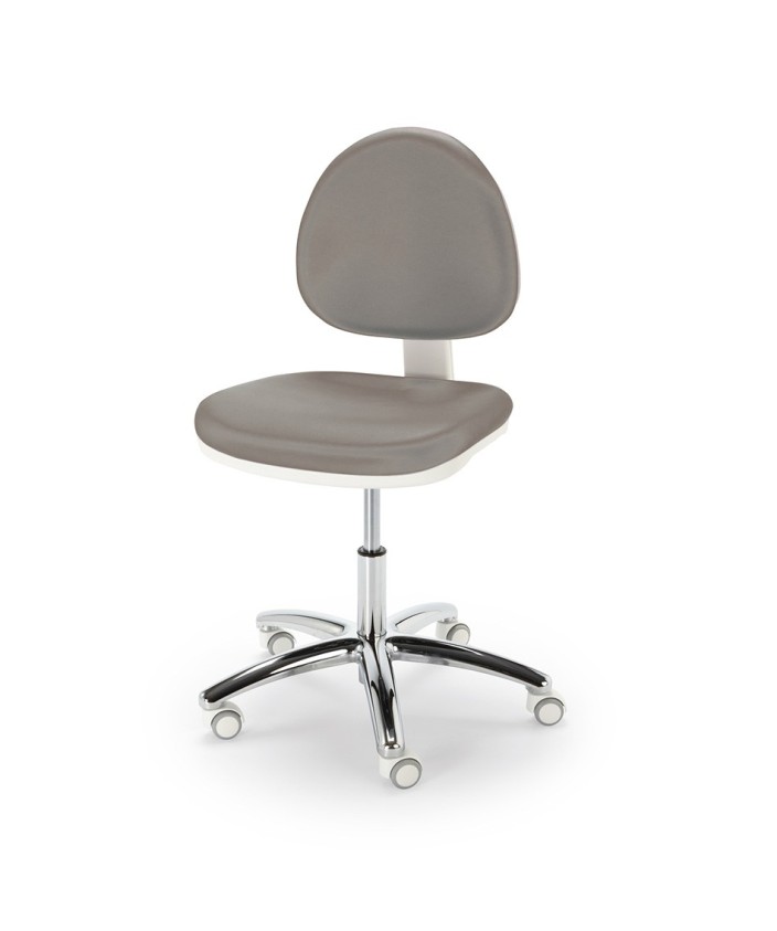 Taburete ergonómico COSMOS con base inox NAMROL