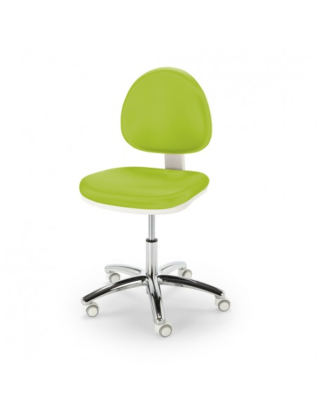 Taburete ergonómico COSMOS con base inox NAMROL