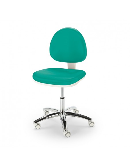 Taburete ergonómico COSMOS con base inox NAMROL