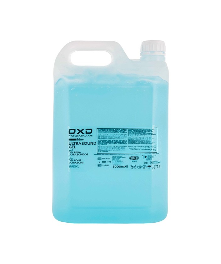 Gel ultrasonidos azul 5000 ml. (botella rígida)