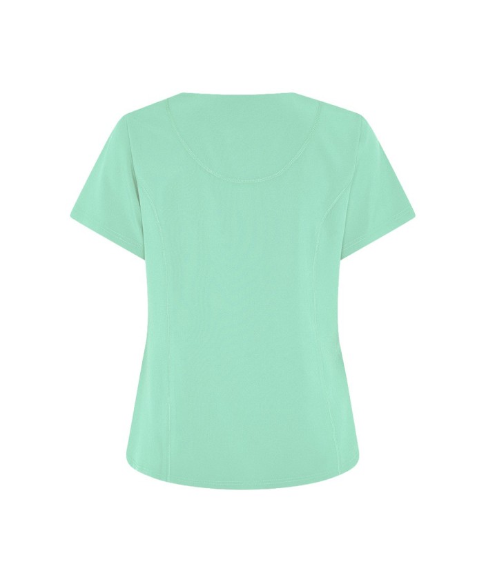 Casaca Mujer Rosalia Verde Agua | Microfibra clínica