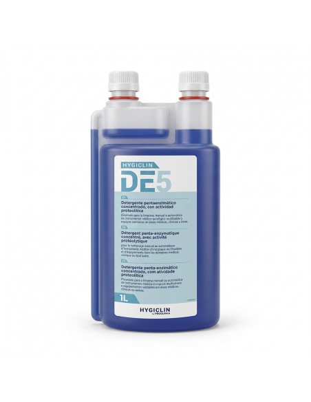 DE5 HYGICLIN Detergente enzimático concentrado 1 l. (5 enzimas)